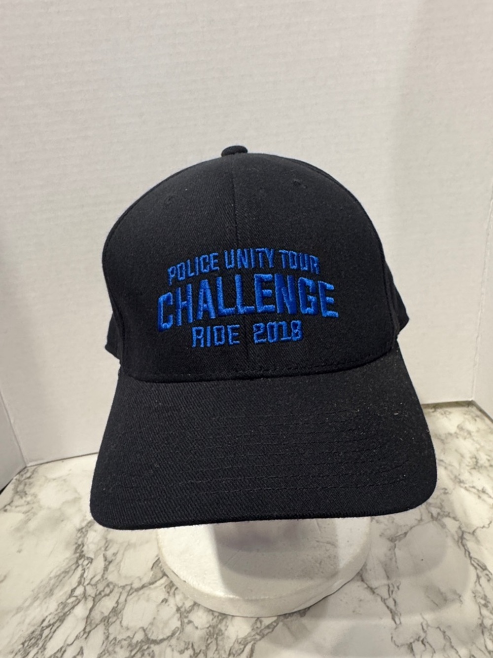 Unisex 110 Black ' Police Unity Tour Challenge Ride 2018' Embroidered Hat OSFM